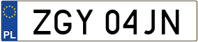 Truck License Plate